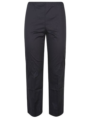 Cotton Blend Cropped Flared Trousers - Liviana Conti - Modalova