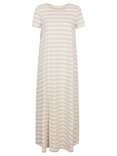 APUNTOB - Striped Cotton Long Dress - Apuntob - Modalova