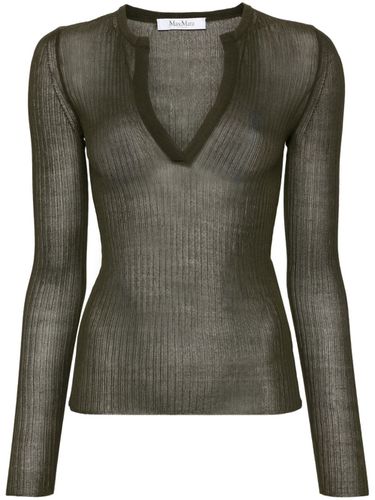 MAX MARA - V-necked Silk Top - Max Mara - Modalova