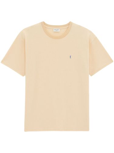 Cotton PiquÃ© T-shirt - Saint Laurent - Modalova