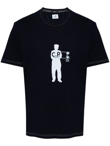 Printed Cotton T-shirt - C.p. company - Modalova