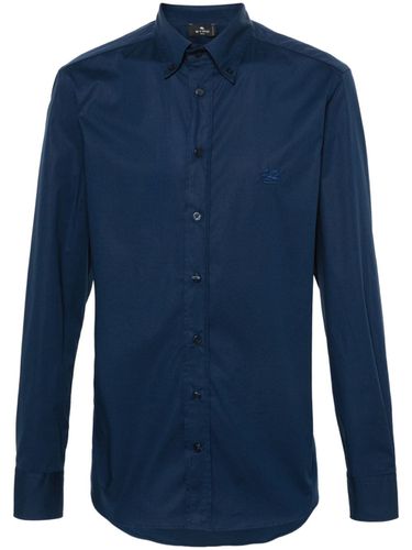 ETRO - Logo Cotton Shirt - Etro - Modalova