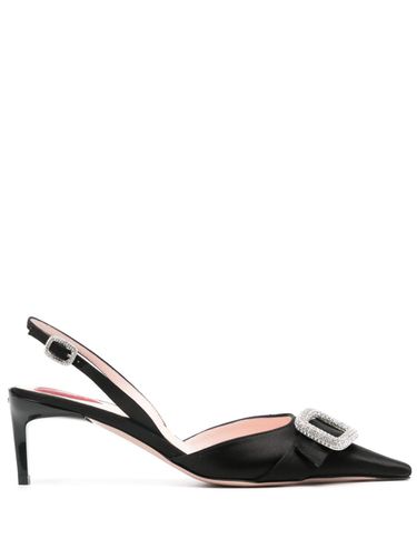 Dorsay Satin Slingback Pumps - Roger Vivier - Modalova