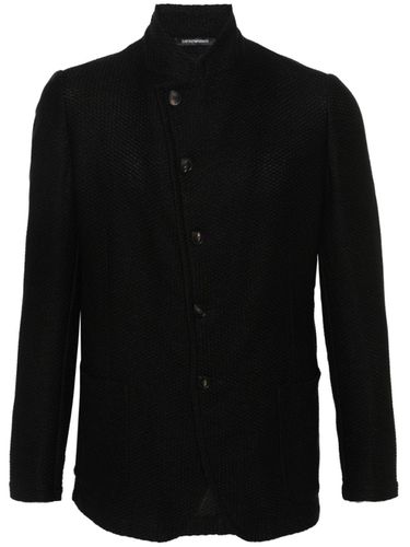 Linen And Cotton Blend Jacket - Emporio Armani - Modalova