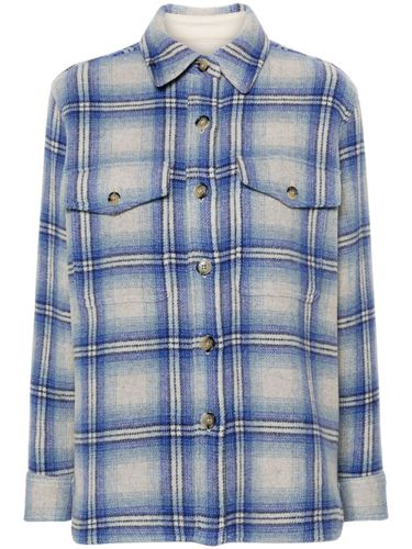 Faxona Checked Wool Coat - Isabel Marant - Modalova