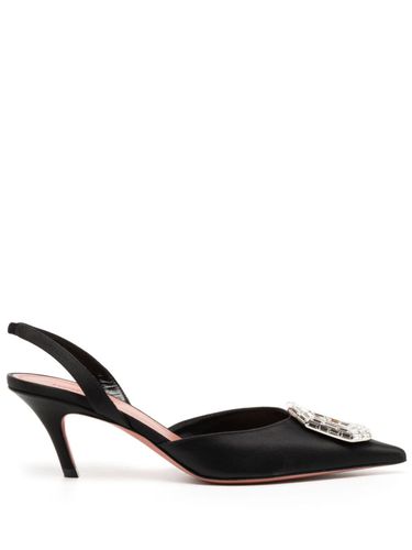 Camelia Sling 60 Satin Pumps - Amina Muaddi - Modalova