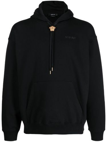 Medusa-drawstring Cotton Hoodie - Versace - Modalova