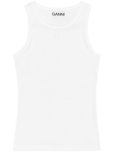 GANNI - Organic Cotton Tank Top - Ganni - Modalova