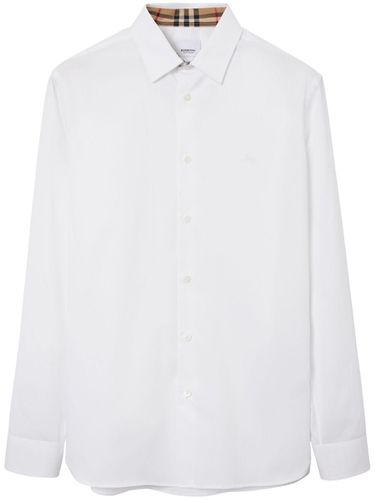 BURBERRY - Ekd Logo Cotton Shirt - Burberry - Modalova