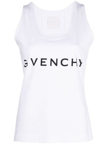 GIVENCHY - Logo Cotton Tank Top - Givenchy - Modalova