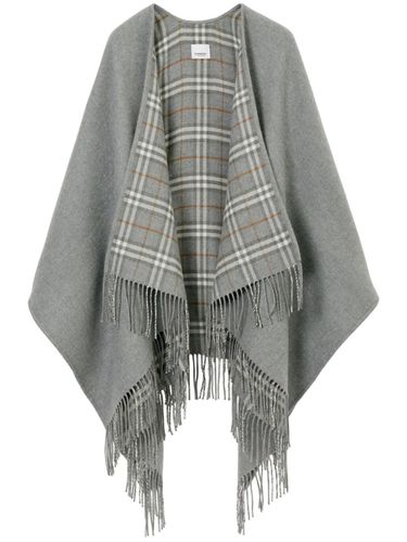 Check Reversible Wool Cape - Burberry - Modalova