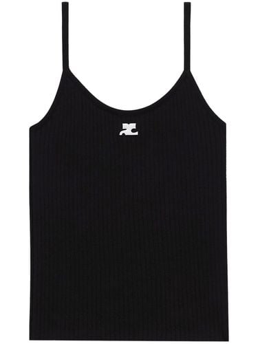 COURRÈGES - Logo Ribbed Tank Top - Courrèges - Modalova