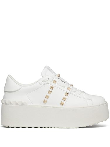 Rockstud Untitled Leather Sneakers - Valentino Garavani - Modalova