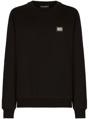 Logo Cotton Sweatshirt - Dolce & Gabbana - Modalova