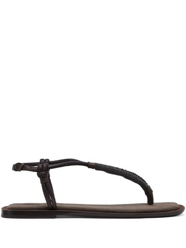 BRUNELLO CUCINELLI - Suede Thongs - Brunello Cucinelli - Modalova