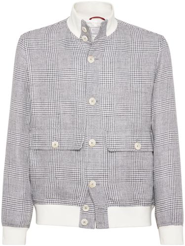 Prince Of Wales Bomber Jacket - Brunello Cucinelli - Modalova