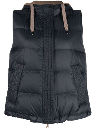 Padded Hooded Vest - Brunello Cucinelli - Modalova