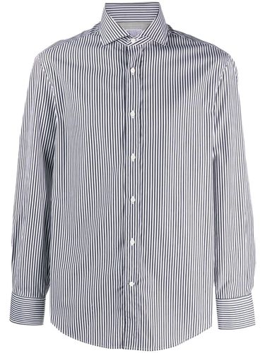 Slim Fit Cotton Shirt - Brunello Cucinelli - Modalova