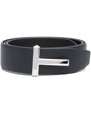 TOM FORD - T Icon Leather Belt - Tom Ford - Modalova