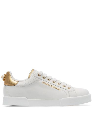 Portofino Leather Sneakers - Dolce & Gabbana - Modalova