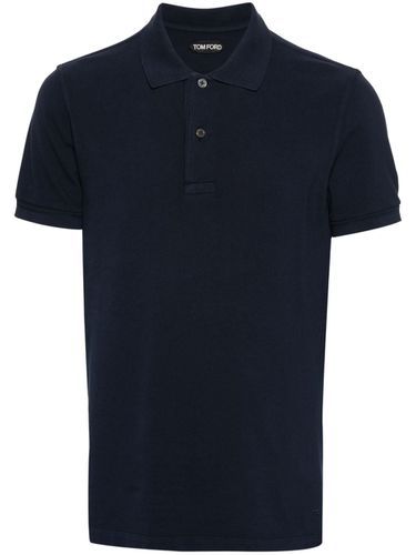 TOM FORD - Piquet Cotton Polo Shirt - Tom Ford - Modalova