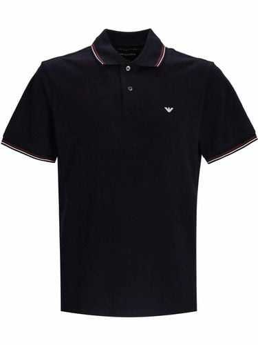 Logo Cotton Polo Shirt - Emporio Armani - Modalova