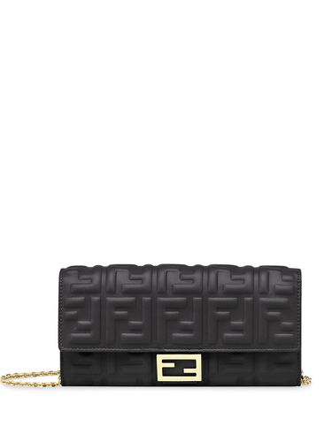 Baguette Leather Wallet On Chain - Fendi - Modalova