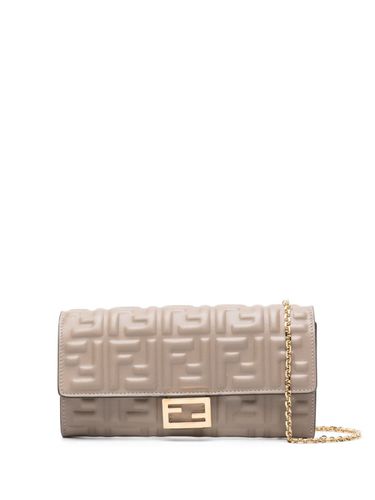 Baguette Leather Wallet On Chain - Fendi - Modalova