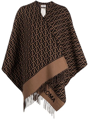 FENDI - Ff Wool And Cashmere Poncho - Fendi - Modalova