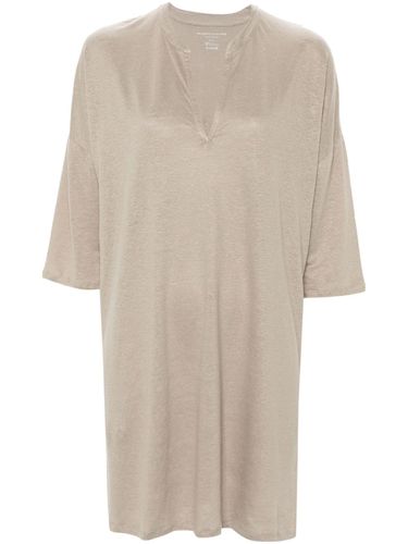 MAJESTIC - Linen Blend Tunic Dress - Majestic - Modalova