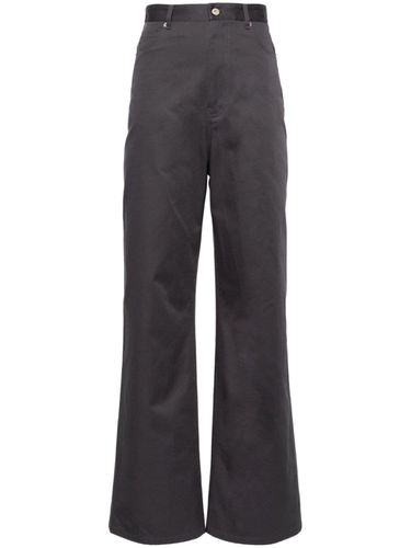 High-waisted Cotton Trousers - Loewe - Modalova