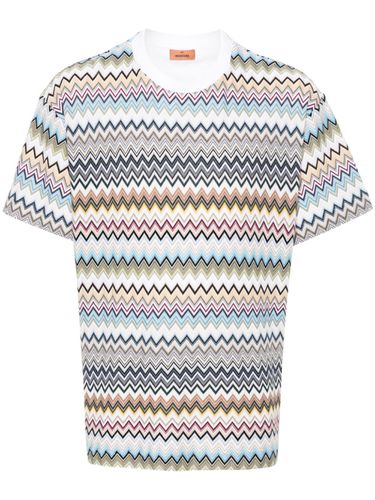 Zigzag Pattern Cotton T-shirt - Missoni - Modalova