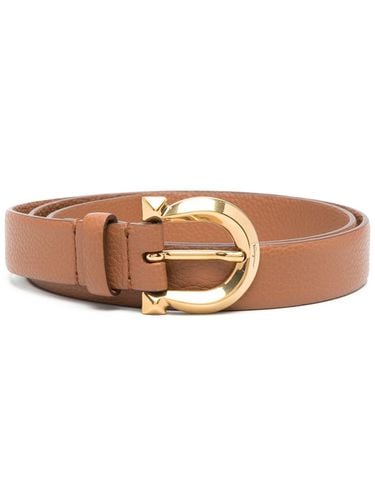 FERRAGAMO - Gancini Leather Belt - Ferragamo - Modalova