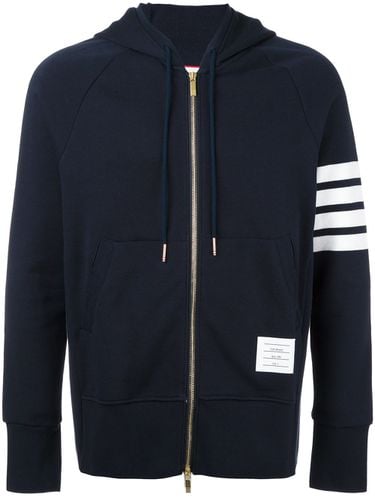 THOM BROWNE - 4bar Cotton Hoodie - Thom Browne - Modalova