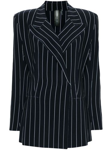 Pinstriped Double-breasted Jacket - Norma Kamali - Modalova