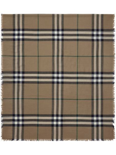 BURBERRY - Giant Check Wool Scarf - Burberry - Modalova