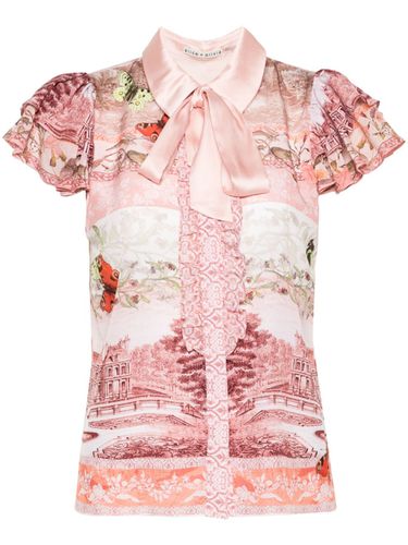 ALICE+OLIVIA - Printed Silk Top - Alice+Olivia - Modalova