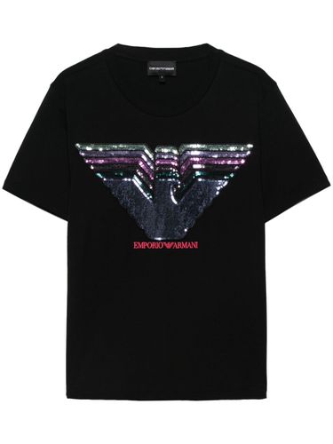 Logo Cotton T-shirt - Emporio Armani - Modalova