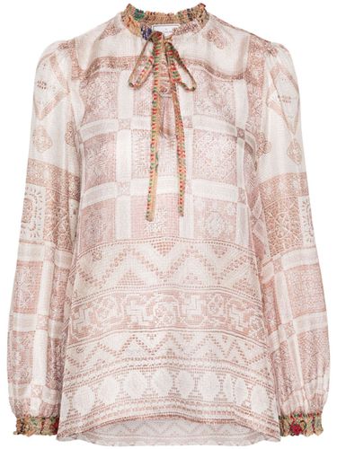 Printed Silk Shirt - Pierre-Louis Mascia - Modalova