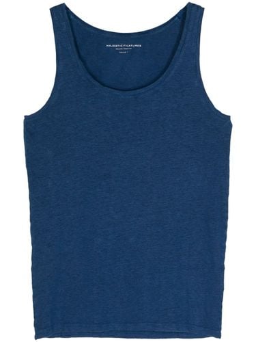 MAJESTIC - Linen Tank Top - Majestic - Modalova