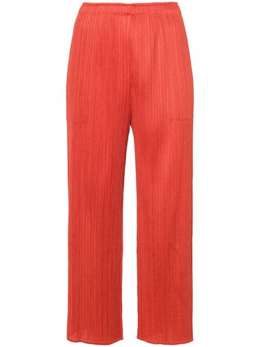 Pleated Cropped Trousers - Pleats Please Issey Miyake - Modalova