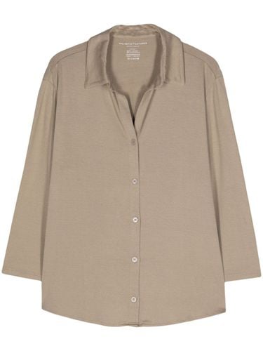 MAJESTIC - 3/4 Sleeve Viscose Shirt - Majestic - Modalova