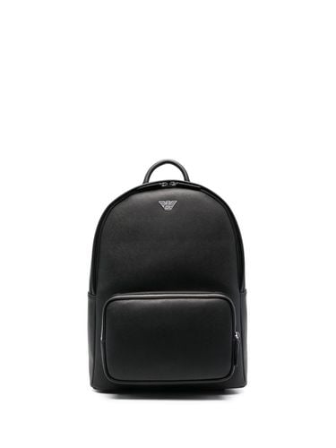 EMPORIO ARMANI - Leather Backpack - Emporio Armani - Modalova