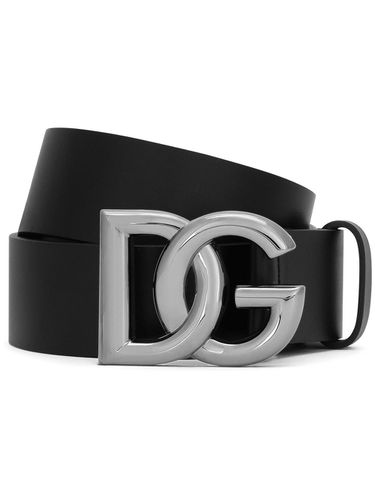 Dg Logo Leather Belt - Dolce & Gabbana - Modalova