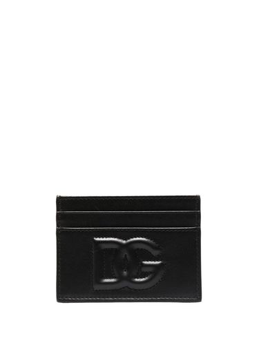 Dg Logo Leather Card Case - Dolce & Gabbana - Modalova