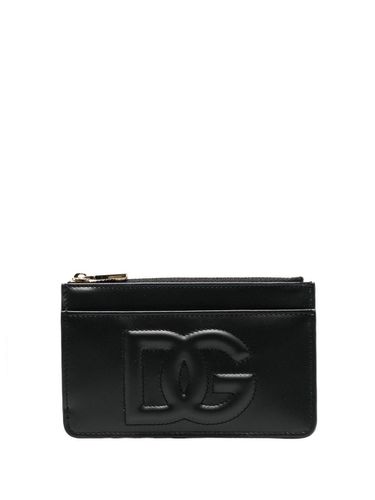 Dg Logo Leather Card Case - Dolce & Gabbana - Modalova