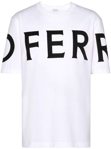 FERRAGAMO - Logo Cotton T-shirt - Ferragamo - Modalova