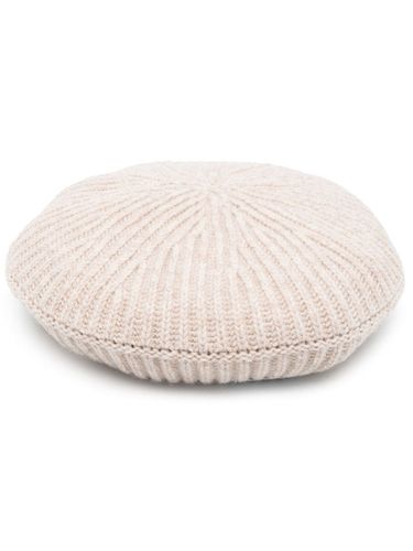 GANNI - Logo Wool Ribbed Hat - Ganni - Modalova