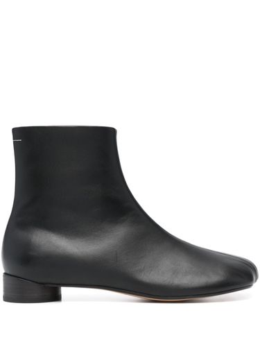 Leather Ankle Boots - MM6 Maison Margiela - Modalova