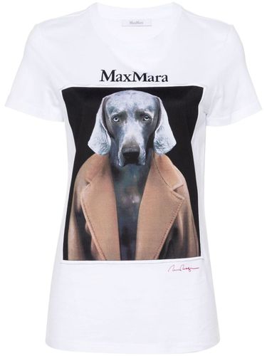 MAX MARA - Printed Cotton T-shirt - Max Mara - Modalova